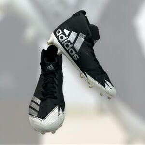 Adidas Freak black white and silver football cleats size 11.5